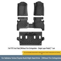 TPE Floor Mats for Toyota Rush/Daihatsu Terios - Vehicle-Specific Fit gray