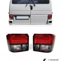 LED galiniai žibintai, komplektas skirtas VW T4 (90-03), tamsinti