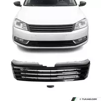 Priekinės grotelės be ženkliuko skirtos VW Passat B7 (10-15), juodos blizgios