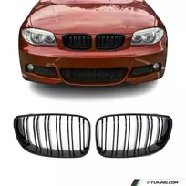 Performance grotelės skirtos BMW E81 / E82 / E87 / E88, dvigubos, juodos blizgios