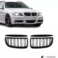 Performance priekinės grotelės skirtos BMW E90 / E91 (05-08), dvigubos blizgios