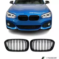 Performance priekinės dvigubos grotelės tinkančios BMW F20 / F21 LCI (15-19), blizgios