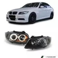 Priekiniai Žibintai su Angel Eyes, komplektas skirtas BMW E90 / E91 (05-11)
