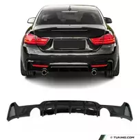 Performance galinio bamperio Difuzorius tinkantis BMW F32 / F33 / F36, (435 / 440) M-Pack, juodas blizgus