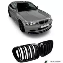 Performance priekinės grotelės skirtos BMW E46 coupe / convertible (99-03),  juodos blizgios