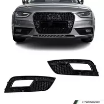 RS išvaizdos Priešrūkinių Grotelės, komplektas skirtas Audi A4 B8.5 (12-15), juodos blizgios