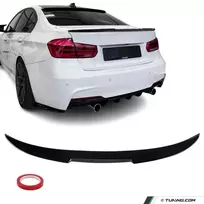 M4 style galinio dangčio spoileris skirtas BMW F30 / F80 (11-18), juodas blizgus