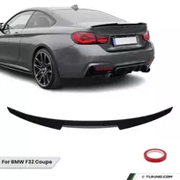 M4-style Bagažinės Spoileris skirtas BMW F32 Coupe, juodas blizgus