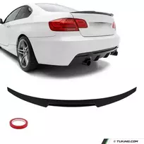 M4-style Bagažinės Spoileris skirtas BMW E92 (06-13), juodas blizgus