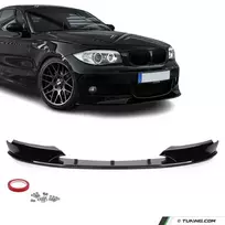 WR Priekinis Pažeminimas skirtas BMW E82 / E88 su M-Sport bamperiu, juodas blizgus