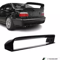 LTW look galinis Spoileris su Paaukštinimais skirtas BMW E36, juodas blizgus