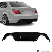 M-Pack Galinio Bamperio Difuzorius skirtas BMW E60 / E61, juodas blizgus
