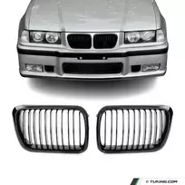 M3 išvaizdos Priekinės Grotelės skirtos BMW E36 facelift (96-99), juodos blizgios