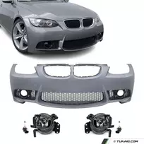 M3 išvaizdos Priekinis Bamperis, skirtas BMW E92 / E93 (06-10), su skaidriais priešrūkiniais