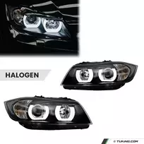 DTM style Priekiniai Žibintai, komplektas skirtas BMW E90 / E91 halogen (05-11)