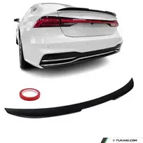 Spoileris ant Bagažinės dangčio skirtas Audi A7 C8 / S7 C8 (19-25), juodas blizgus
