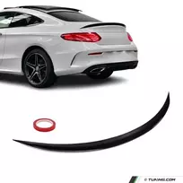C63 išvaizdos Spoileris ant Bagažinės dangčio, skirtas Mercedes C205 coupe (15-23), juodas blizgus
