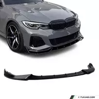 WR Priekinio bamperio Pažeminimas skirtas BMW G20 / G21 (18-22) su M-Pack, juodas blizgus