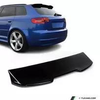 RS išvaizdos Spoileris ant galinio dangčio skirtas Audi A3 8P (05-12) 5 durų modeliams, juodas blizgus