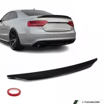 CR-style Spoileris ant Bagažinės Dangčio skirtas Audi A5 B8 Coupe (07-16), juodas blizgus