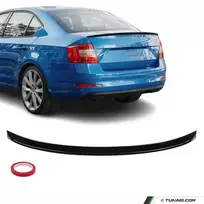 Spoileris ant Bagažinės skirtas Skoda Octavia MK3 (13-20), juodas blizgus