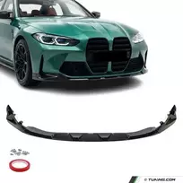 WR Priekinio bamperio Pažeminimas skirtas BMW M3 G80, M4 G82 / G83, juodas blizgus