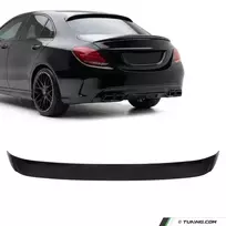 Spoileris ant Galinio Stiklo skirtas Mercedes-Benz W205 (14-21) sedan, juodas blizgus