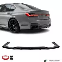WR Galinio bamperio Difuzorius skirtas BMW G11 / G12 LCI (19-22) su M-Pack, juodas blizgus