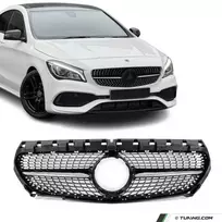 Diamond Priekinės Grotelės skirtos Mercedes-Benz CLA C117 (13-19), juodos + chromuotos