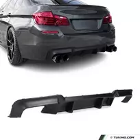 M5 Performance galinis Difuzorius skirtas BMW F10 / F11 su M-Pack bamperiu, juodas matinis