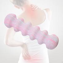 Roller, Fitness Pilates Roller with Non-Slip EVA Foam Surface for Effective Relief of Pink Blue white