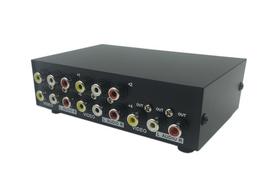 CERRXIAN Video Audio AV Switch Selector Splitter Box 4-Port 4-Input 1-Output juoda