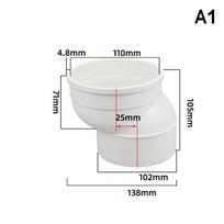 110MM WC Connection Nozzle Toilet Shifter Pipe Offset Design Extension Adapter Toilet Drain Relocation Flange Extender Adapter white