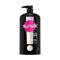 Sunsilk Stulbinančio Juodo Blizgesio Šampūnas 1 L|| Su Amla + Aliejumi & Perlo Proteinu|| Suteikia Blizgančius|| Drėkinamus ir Tankesnius Plaukus - Be Parabenų juoda