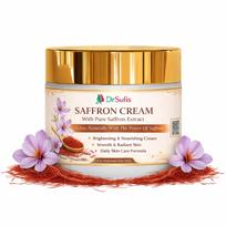 DrSufis Saffron Cream with Pure Saffron Extract | Brightening & Nourishing Face Cream | Glowing, Radiant & Smooth Skin | Daily Skin Care Moisturize orange