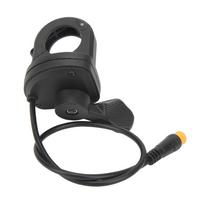Electric Bicycle Thumb Accelerator Responsive Bike Conversion Trigger Throttle with Waterproof Plug for 22.2mm Handlebar Length: 31cm/12.2in black