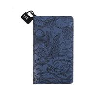 Wallet Storage Budget Binder with Lock PU Leather Planner Organizer  Office Stationery Supplies mėlyna