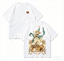 2026 Witch Hat Atelier Coco T-shirt, Double-Sided Print With Small Book Logo, White Cotton Oversized Tee For Anime Fans L white