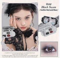 Flower Knows Eyeshadow  Swan Ballet  No. 02 Black Swan bordinė/matinė juoda spalva