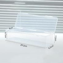 Clear Card Storage Box Adjustable Divider Plastic Trading Card Case Dustproof Lid Removable Divider Collectible Card Organizer beige