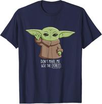 The Mandalorian Grogu Nedaryk, kad panaudočiau Jėgą Marškinėliai S beige