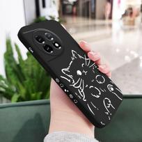 Smart Cat Phone Case For Oneplus 13 13R 12 12R 11 11R 10 10R 10T 9R 9RT 9 8T 8 7 7T Pro 5G Liquid Silicone Cover OnePlus 11 5G gray