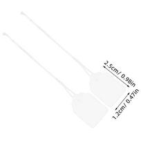 1000Pcs Versatile String Attached Price Tags Smooth Surface White Paper for Jewelry Clothing Warehouse Stock Management Label white