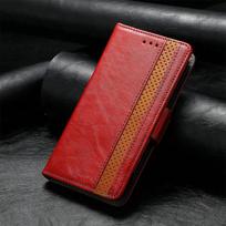 For OPPO Reno 14 Pro 13 FS 5G  Luxury Case Leather Book Capa Reno14FS Case Reno12 11F 10 11A 12FS 13F 12F 11 F 12 13FS 14F Funda Reno 14F 5G raudona