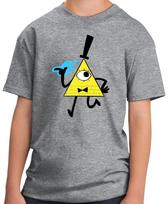 New Gravity Falls Bill Cipher Walking Youth T-Shirt Unisex T-Shirt XXXXL gray