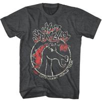 Bill Ted Wyld Stallyns Most Excellent World Tour Mens T Shirt Horse Rock Merch XXXL gray