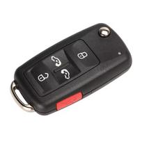 4/5 mygtukų automobilio rakto dėklas korpusas Vw/Volkswagen Sharan Caddy Eos Golf Jetta Beetle Polo Up Tiguan Touran sulankstomas gray