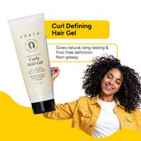 Arata Curl Gel For Frizzy, Wavy, Curly Hair | Natural Long-Lasting Hold & Definition | Tames Frizz | Aloe Vera, Abyssinian Seed Oil, Argan Oil & Soy yellow