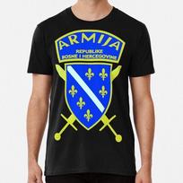 Armija Bih Dydis S iki 5XL Pagaminta JAV Marškinėliai Unisex Marškinėliai XL blue