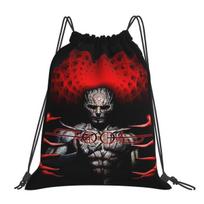 Įrankių Juosta Lateralus Sunkiojo Metalo Kuprinės Daugiafunkcinis Raišteliu Užtraukiamas Kišeninis Maišelis Batų Maišelis Knygų Maišeliai Kelionėms Mokyklai One Size black
